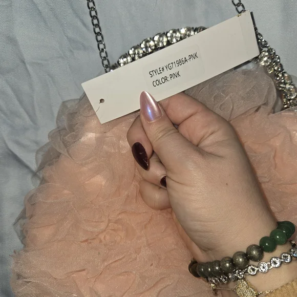 Alessia Crystal Crossbody Satchel Purse Nwt - Picture 7 of 9